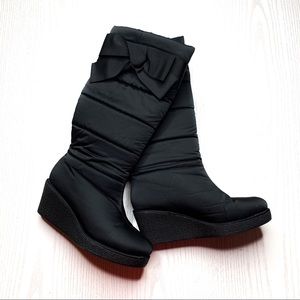 Kate Spade Wedge Heel Quilted Winter Boots